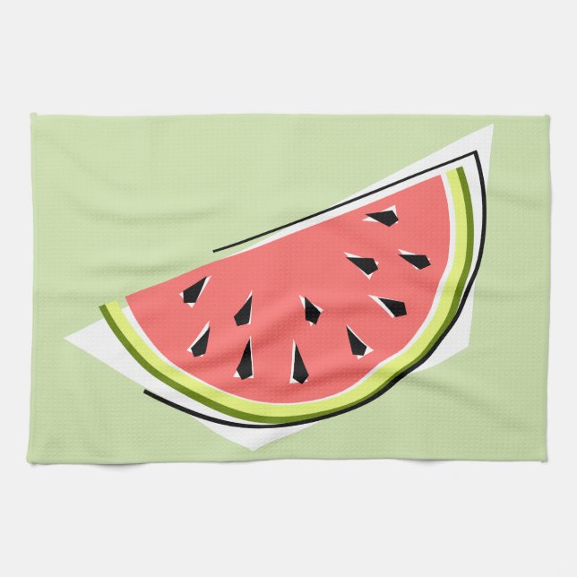 Watermelon Green Slice Küchentuch (Horizontal)