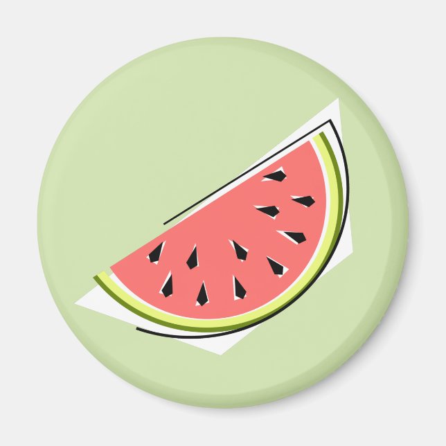 Watermelon Green Slice Magnet (Vorne)