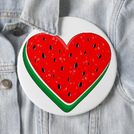 Watermelon Herzlich Willkommen am Valentinstag Button
