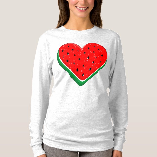 Watermelon Herzlich Willkommen am Valentinstag T-Shirt (Vorderseite)