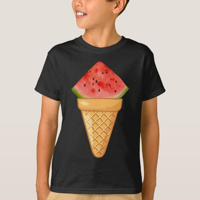 WATERMELON ICE CREAM - FRUCHTFRUCHTFRUCHTEN UND EI T-Shirt (Vorderseite)