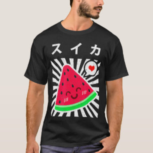 Watermelon Japanisch Kawaii 90er Retro Niedlich Su T-Shirt