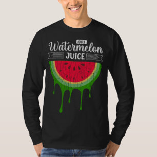 Watermelon Juice Funny Summer Fruit Lover Graphic T-Shirt