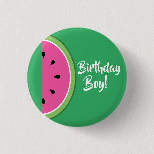 Watermelon Kids Geburtstagsparty Button