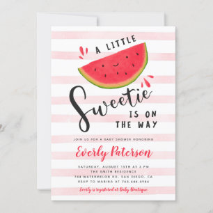 Watermelon Little Sweetie Baby Dusche Einladung