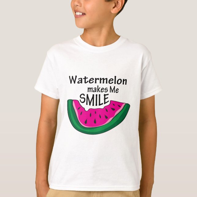 Watermelon macht mich lächeln T-Shirt (Vorderseite)