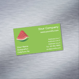 Watermelon Magnetic Business Card Magnetische Visitenkarte