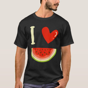Watermelon Melon Sommerferien Saison Liebe T-Shirt