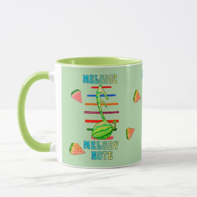 WATERMELON MUSIC FUSION DESIGNED MUG  TASSE (Links)