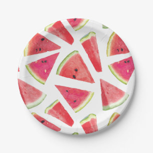 Watermelon-Muster Erstellung 2 Pappteller
