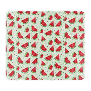 Watermelon Muster Frucht Sommerzeit Melon Green Schneidebrett