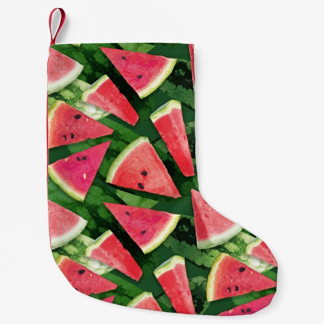 Watermelon-Muster Kleiner Weihnachtsstrumpf (Vorderseite)