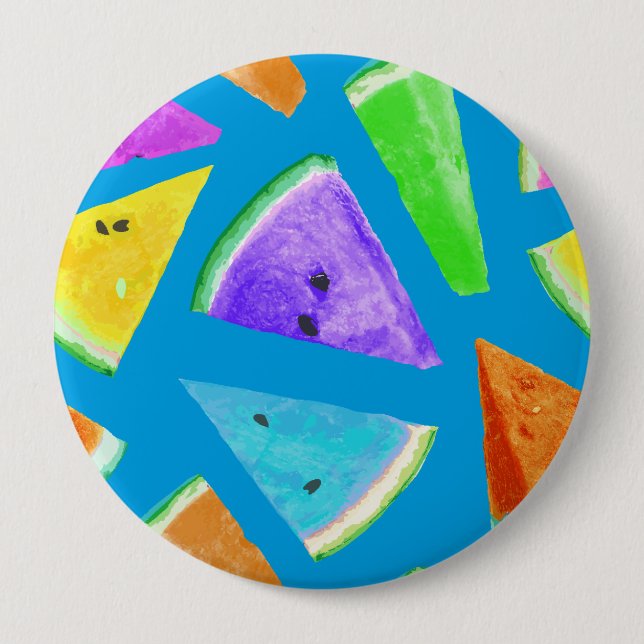 Watermelon-Muster Kreation 10 Button (Vorderseite)