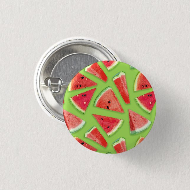 Watermelon-Muster Kreation 3 Button (Vorne & Hinten)
