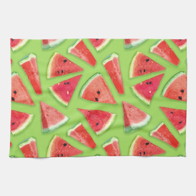Watermelon-Muster Kreation 3 Geschirrtuch (Horizontal)