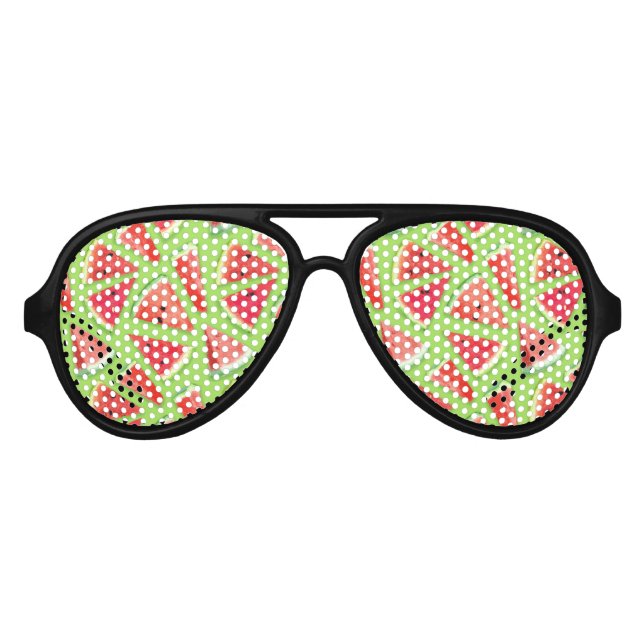 Watermelon-Muster Kreation 3 Partybrille (Vorderseite)
