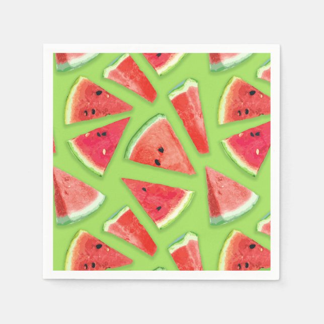 Watermelon-Muster Kreation 3 Serviette (Vorderseite)
