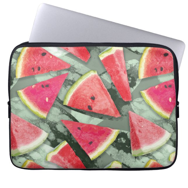Watermelon-Muster Kreation 4 Laptopschutzhülle (Vorderseite)