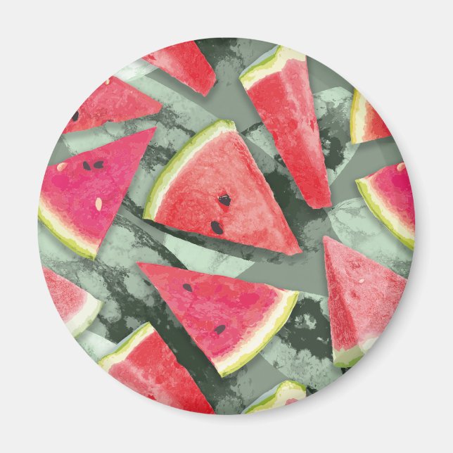 Watermelon-Muster Kreation 4 Magnet (Vorne)