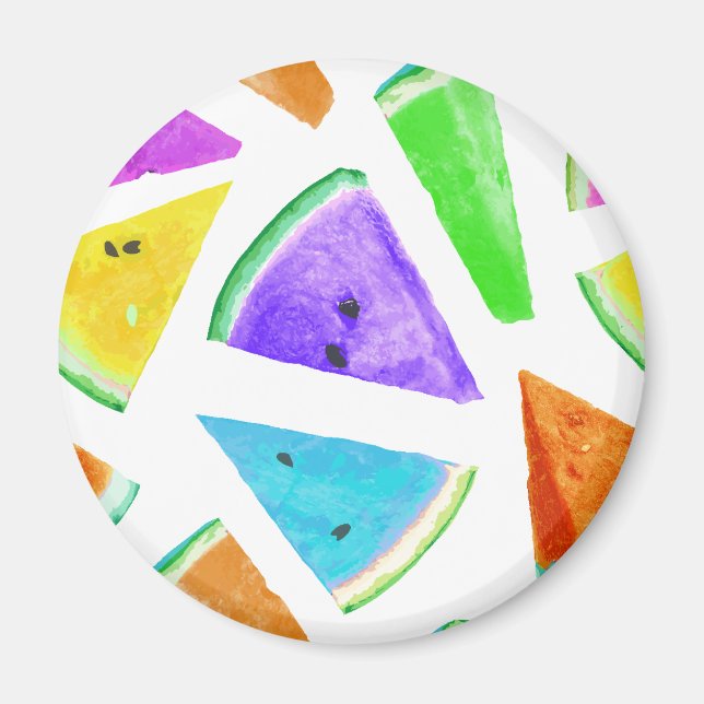 Watermelon-Muster Kreation 6 Magnet (Vorne)