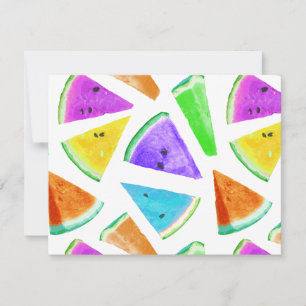Watermelon-Muster Kreation 6 Mitteilungskarte