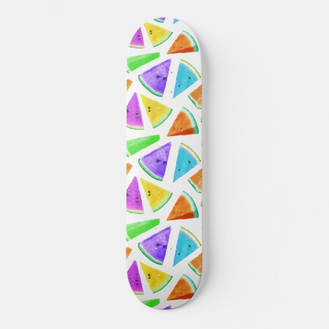 Watermelon-Muster Kreation 6 Skateboard (Vorderseite)