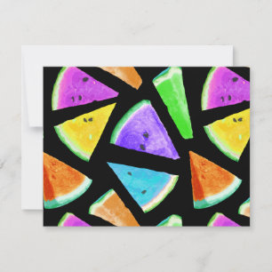 Watermelon-Muster Kreation 7 Mitteilungskarte