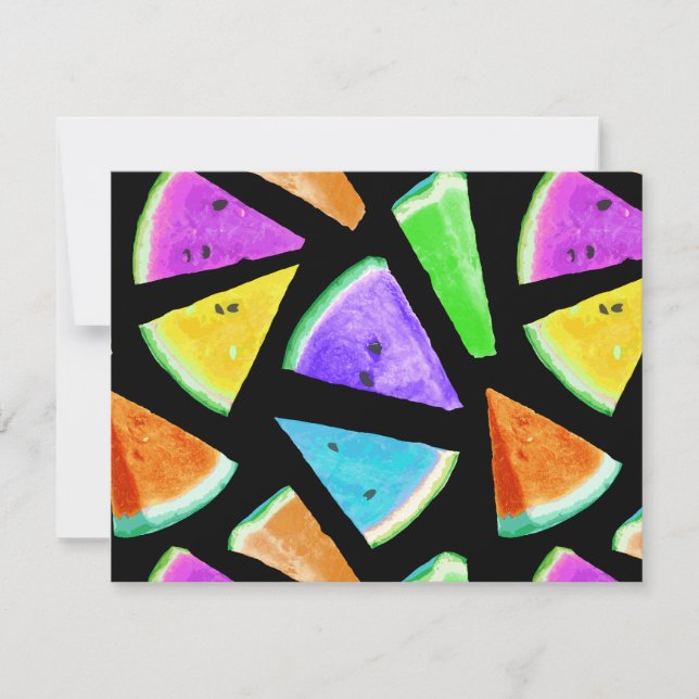 Watermelon-Muster Kreation 7 Mitteilungskarte (Vorderseite)