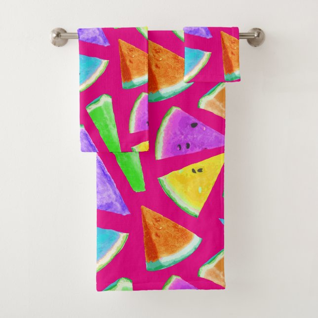 Watermelon-Muster-Kreation 9 Badhandtuch Set (Insitu)