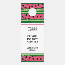 Watermelon Muster Pink & Green nicht stören Türanhänger