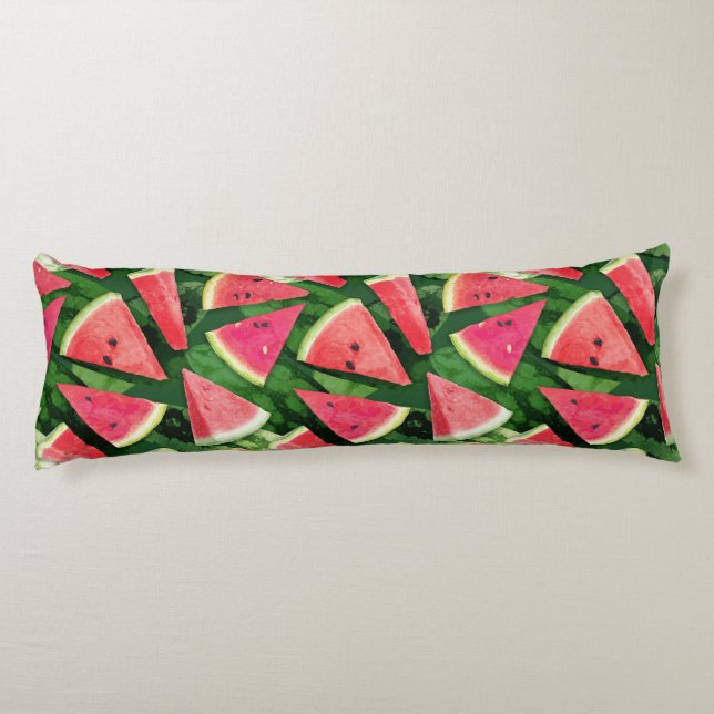 Watermelon-Muster Seitenschläferkissen (Rückseite)