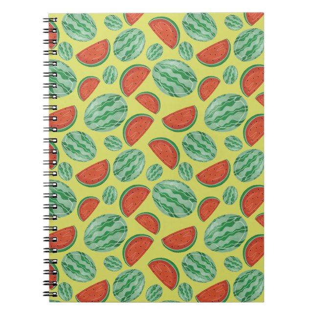 Watermelon Muster Spiral Notebook Notizblock (Vorderseite)