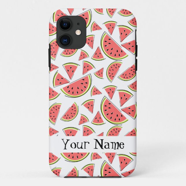 Watermelon "Name" Multi iPhone Fall Case-Mate iPhone Hülle (Rückseite)
