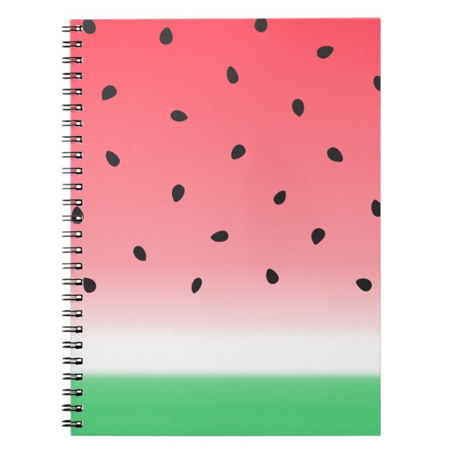 Watermelon Ombre Stripes Notizblock (Vorderseite)
