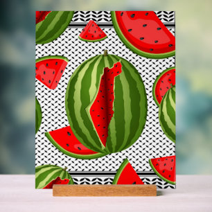 Watermelon Palestine Map Slice Acrylschild