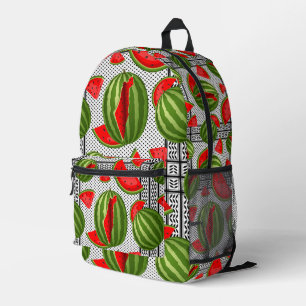 Watermelon Palestine Map Slice Bedruckter Rucksack