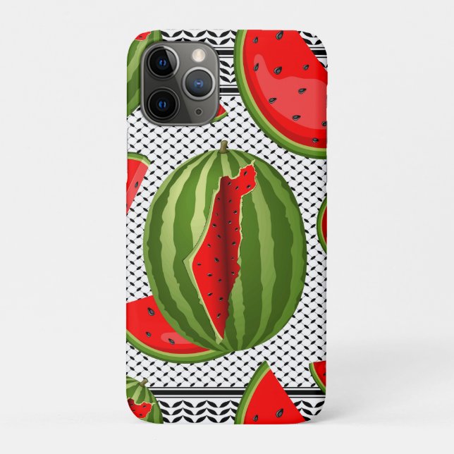 Watermelon Palestine Map Slice Case-Mate iPhone Hülle (Rückseite)