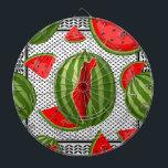 Watermelon Palestine Map Slice Dartscheibe<br><div class="desc">Die Wassermelone ist ein Symbol für die öffentliche Äußerung der Palästinenser in Protesten und Kunstwerken und steht für den Kampf gegen den israelischen Beruf der palästinensischen Gebiete. Original Vector Illustration Copyright BluedarkArt.</div>