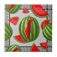Watermelon Palestine Map Slice