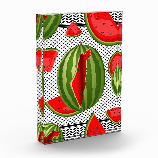 Watermelon Palestine Map Slice Fotoblock (Links)