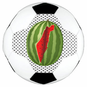 Watermelon Palestine Map Slice Fußball