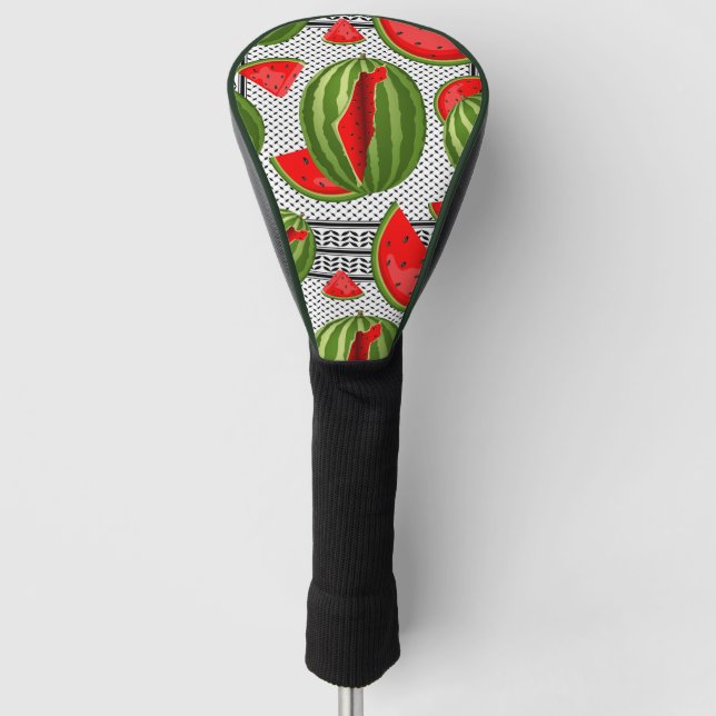 Watermelon Palestine Map Slice Golf Headcover (Vorderseite)