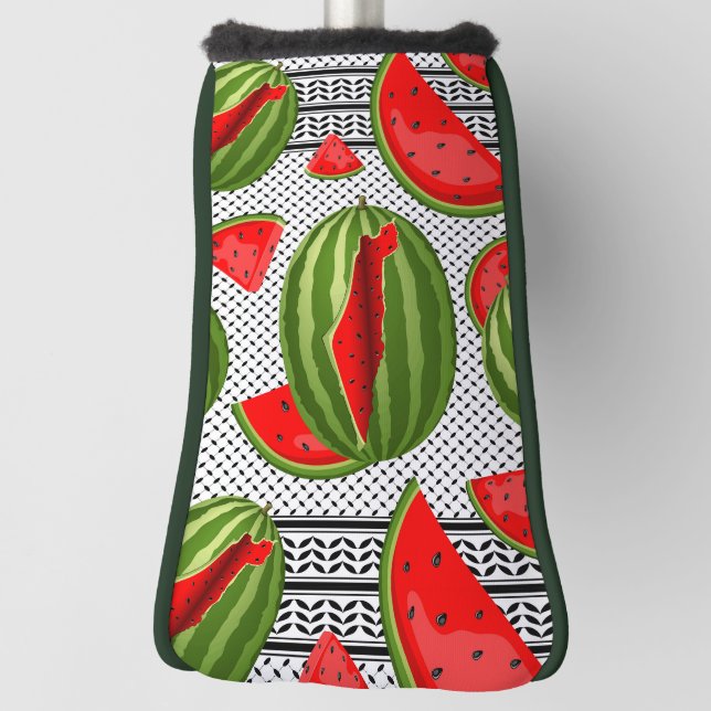 Watermelon Palestine Map Slice Golf Headcover (Rotieren 90)