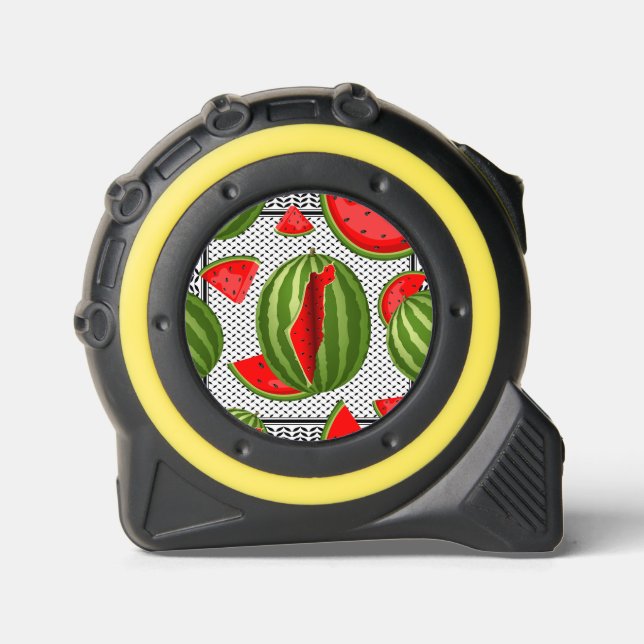 Watermelon Palestine Map Slice Maßband (Vorderseite)