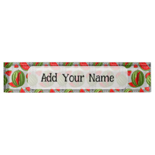 Watermelon Palestine Map Slice Namensplakette