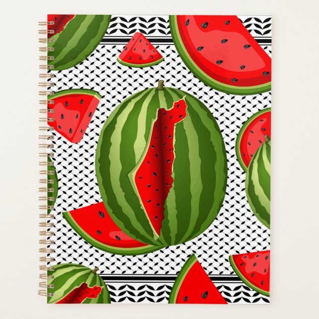 Watermelon Palestine Map Slice Planer (Vorderseite)