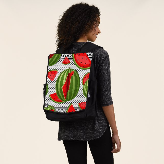 Watermelon Palestine Map Slice Rucksack (Ausgewaschen)