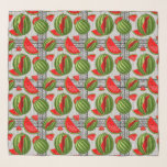 Watermelon Palestine Map Slice Schal<br><div class="desc">Die Wassermelone ist ein Symbol für die öffentliche Äußerung der Palästinenser in Protesten und Kunstwerken und steht für den Kampf gegen den israelischen Beruf der palästinensischen Gebiete. Original Vector Illustration Copyright BluedarkArt.</div>