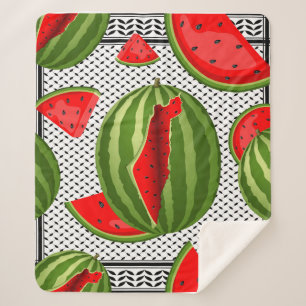 Watermelon Palestine Map Slice Sherpadecke