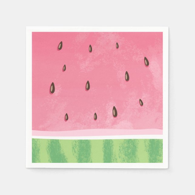 Watermelon Paper Napkin Melon Birthday Frucht Serviette (Vorderseite)